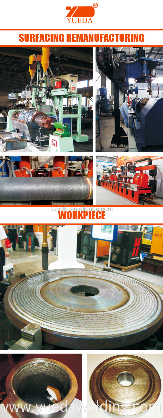 Steel Roll Roller Surface Overlay Welding Machine Flange Surfacing Welding Machine